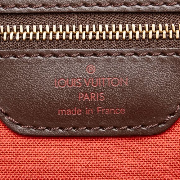LOUIS VUITTON Brown Damier Leather Boston Bag - Picture 9 of 12